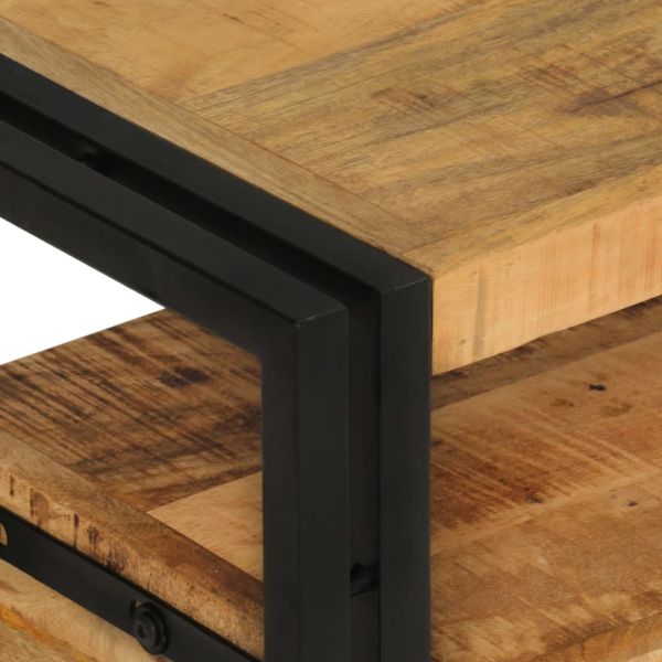 ТВ шкаф, 120x30x40 см, масивно мангово дърво