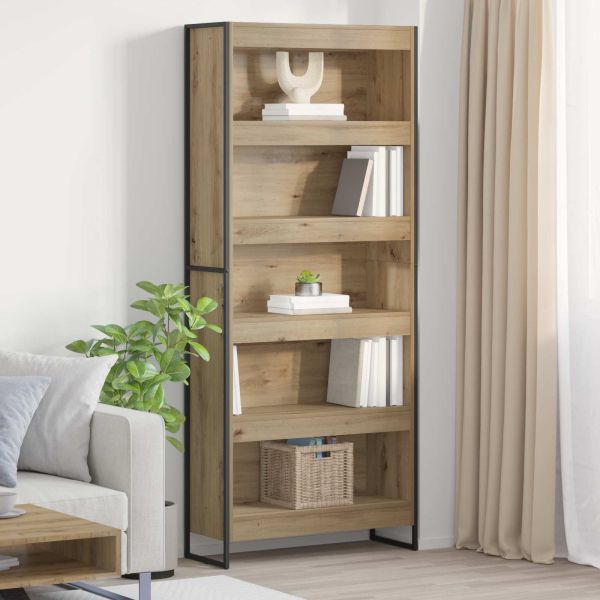 Шкаф за книги 80 x 30 x 189,5 см Инженерна дървесина