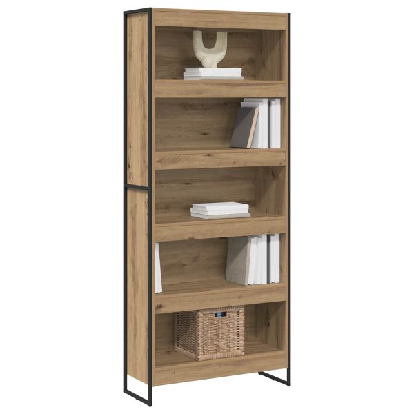 Шкаф за книги 80 x 30 x 189,5 см Инженерна дървесина