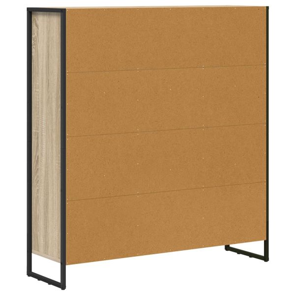 Шкаф за книги 2 pcs Сонома 99,5 x 30 x 108 см Инженерно дърво