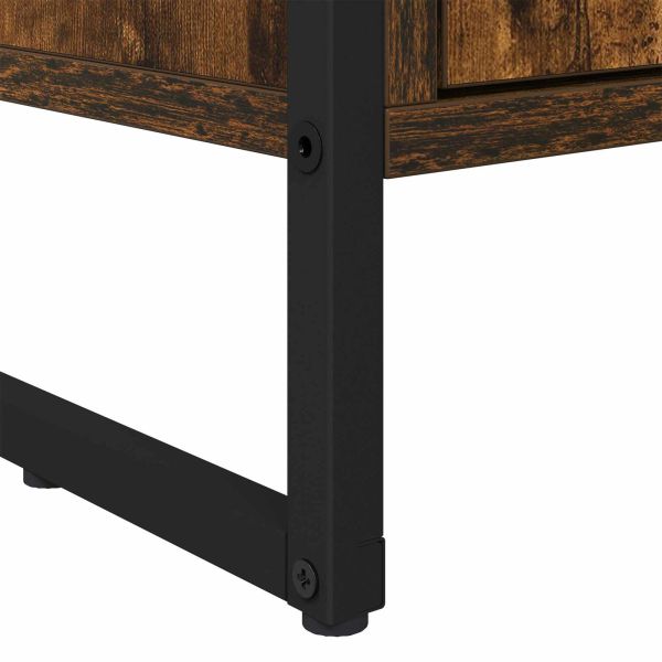 Високи шкафове 2 pcs Димящ дъб 60 x 36 x 200 см Инженерно дърво