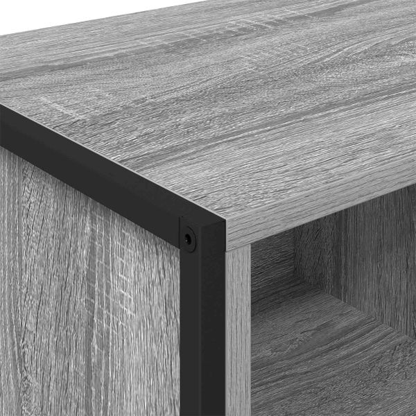 Служебен шкаф с чекмедже 2 pcs Сив Сонома 81 x 36 x 150.5 см