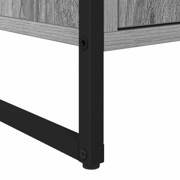 Служебен шкаф с чекмедже 2 pcs Сив Сонома 81 x 36 x 150.5 см