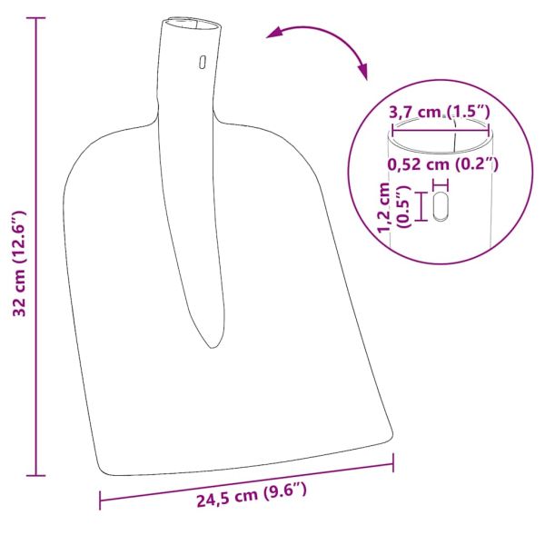 Глава на лопата 4 pcs Червено 32 x 24,5 см