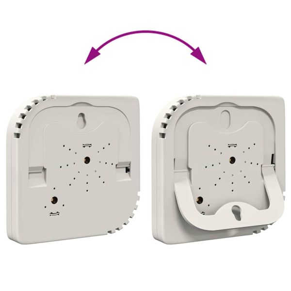Термохигрометър Бяло 7,5 x 7,5 x 1,2 см ABS
