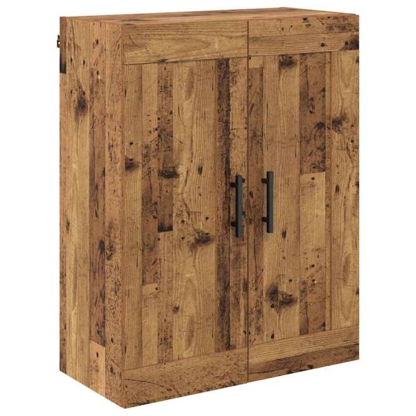 Висок шкаф Старо дърво 69,5 x 34 x 180 см Инженерно дърво
