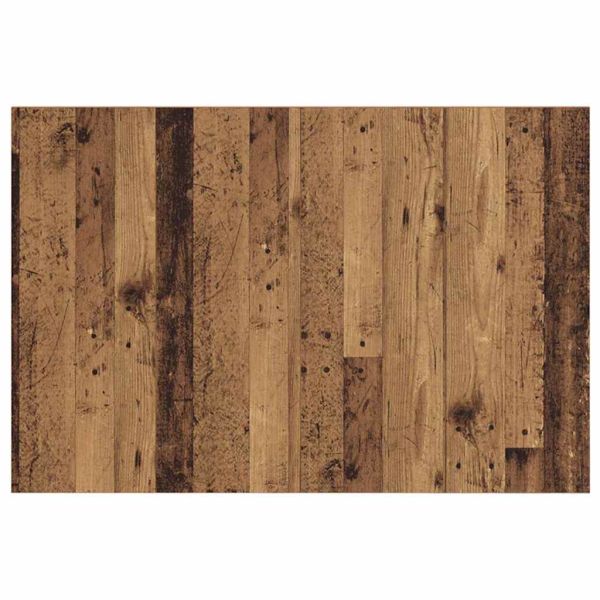 Табла с шкаф с чекмедже 3 pcs Старо дърво Инженерно дърво