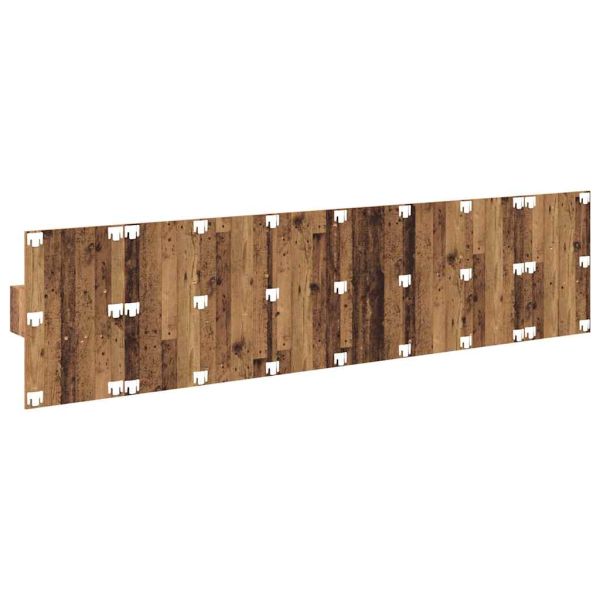 Табла с шкаф с чекмедже 3 pcs Старо дърво Инженерно дърво