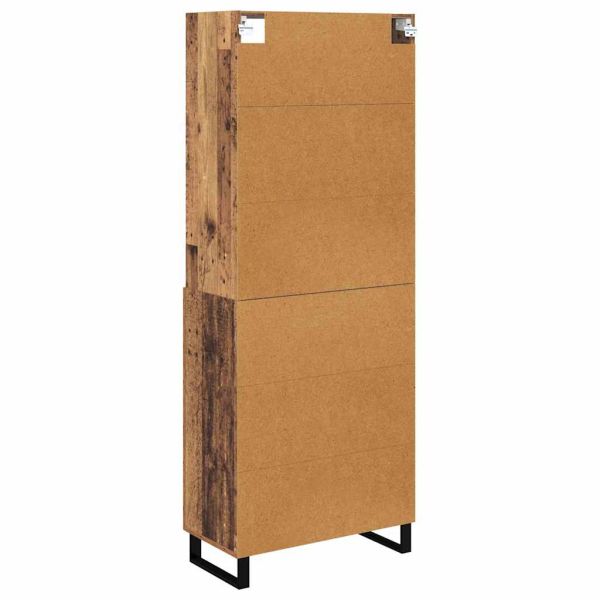 Висок шкаф Старо дърво 69,5 x 34 x 180 см Инженерно дърво