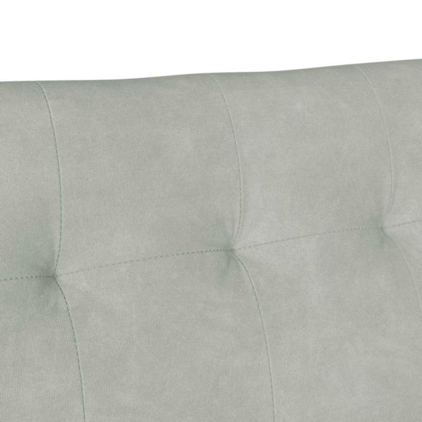 Пейка Честърфилд Светлосиво 112 x 65,5 x 75 см Кадифе