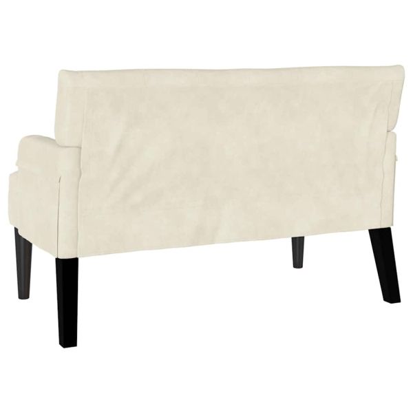 Пейка Честърфилд Крем 112 x 65,5 x 75 см Кадифе