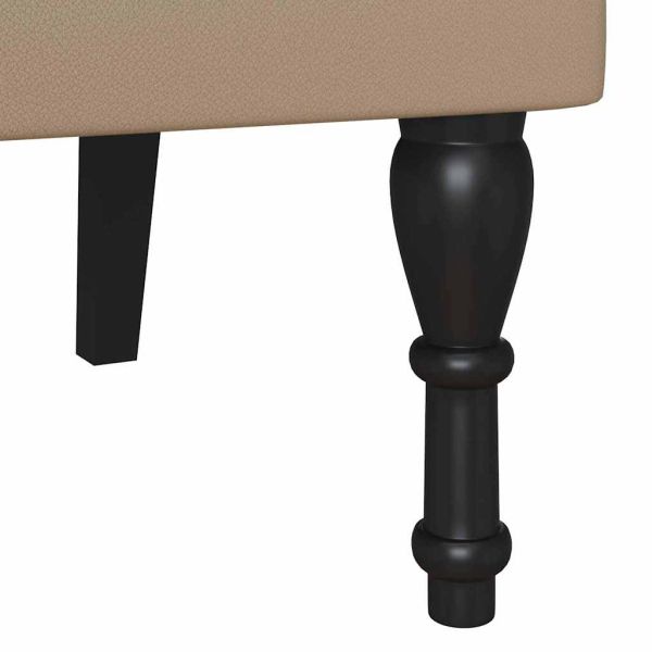 Пейка Честърфилд Капучино 119,5 x 64,5 x 75 см Изкуствена