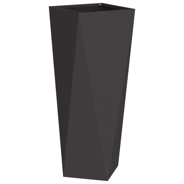 Кашпа Черно 30 x 30 x 75 см Стомана