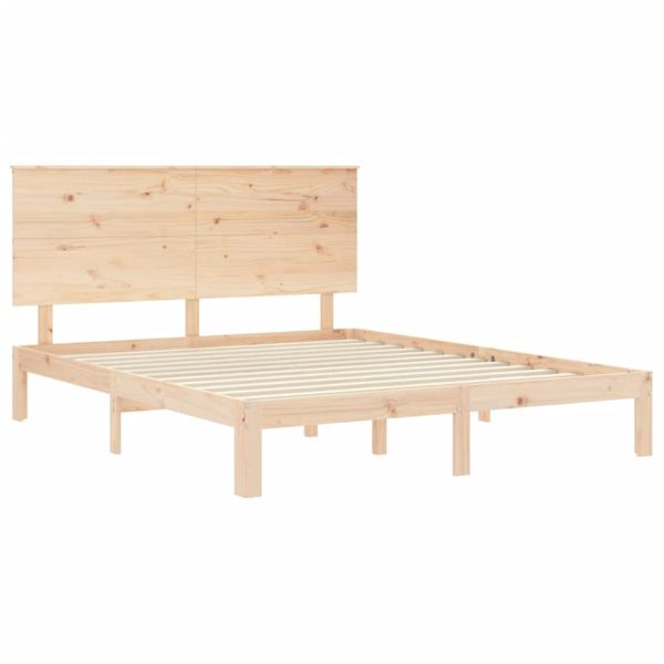 Рамка за легло с табла King Size масивно дърво