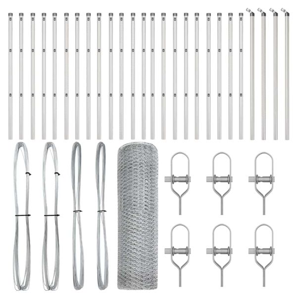 Стълб за ограда. Сребрист