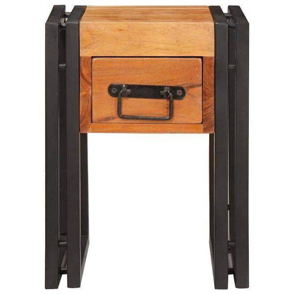 Крайна масичка 30 x 30 x 40 cm Солидно акациево дърво