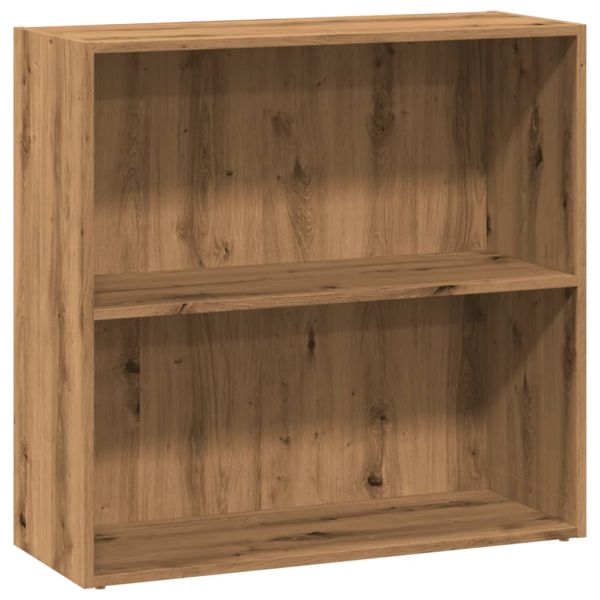 Библиотека, дъб артизан, 80x30x77 см, инженерно дърво