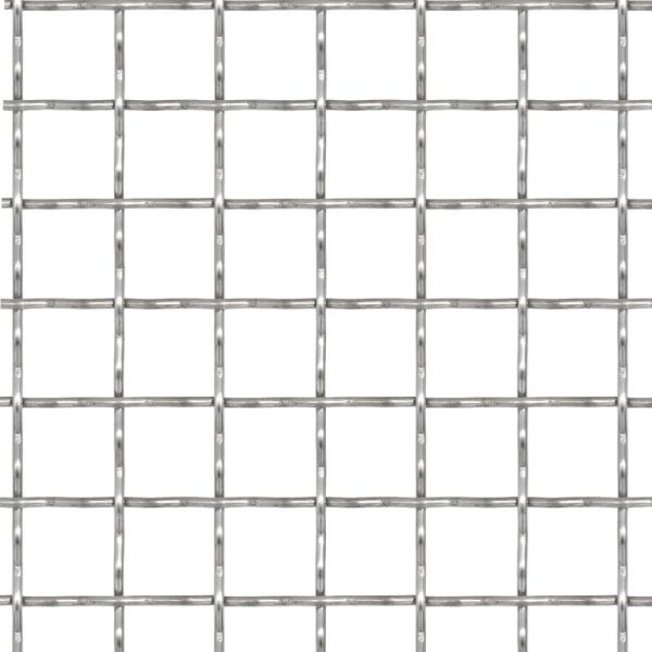 Гофрирана мрежа, неръждаема стомана, 50x50 см, 31x31x3 мм