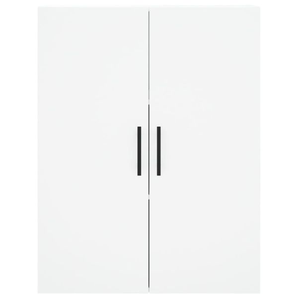 Висок шкаф, бял, 69,5x34x180 см, инженерно дърво