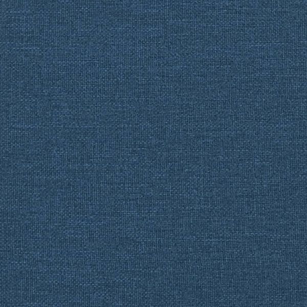 Масажен стол реклайнер с поставка за крака, син, плат