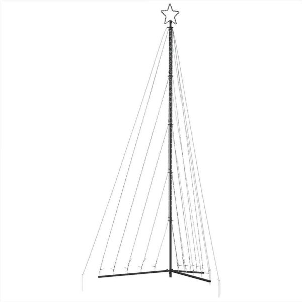 LED коледна елха 570 светодиода студено бяло 399 см