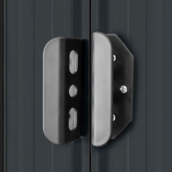 Градинска барака, 257x298x178 см, метал, антрацит