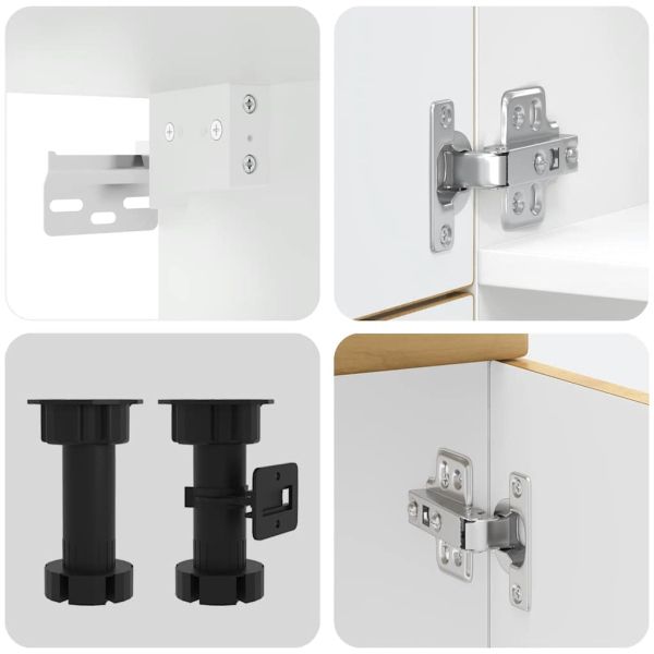 Комплект кухненски шкафове от 7 части Kalmar, инженерно дърво