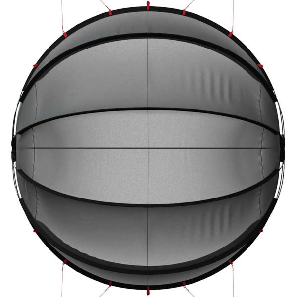 Купол за басейн Черно 405 x 405 x 192 см