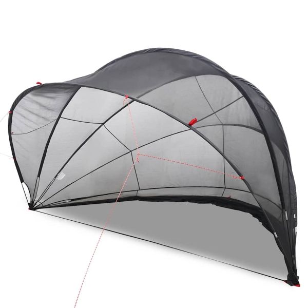 Купол за басейн Черно 500 x 500 x 236 см