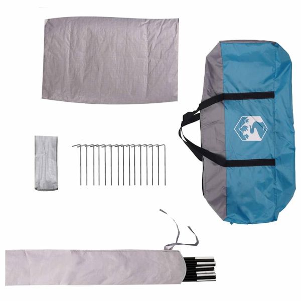 Четириместна шатра с покрив Синьо 505 x 450 x 248 см