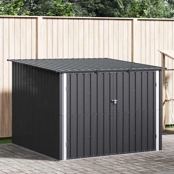 Приют за велосипеди 3 pcs Антрацит 216 x 207 x 158 см Метал