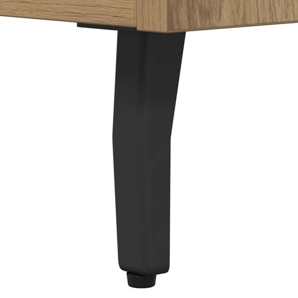 Висок шкаф Дъб 69,5 x 34 x 180 см Инженерна дървесина и стъкло