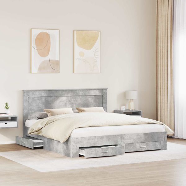 Рамка за легло с чекмедже с таблото Инженерно дърво