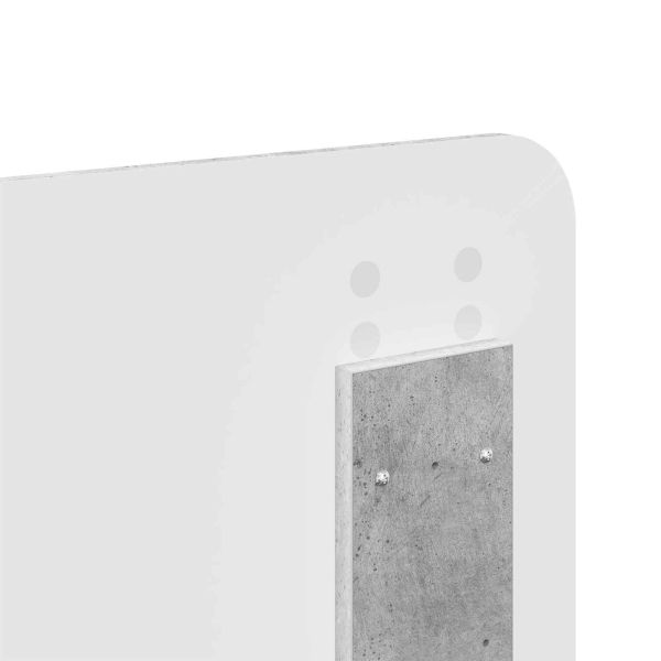 Рамка за легло Бетон 140 x 190 cm Солидно борово дърво