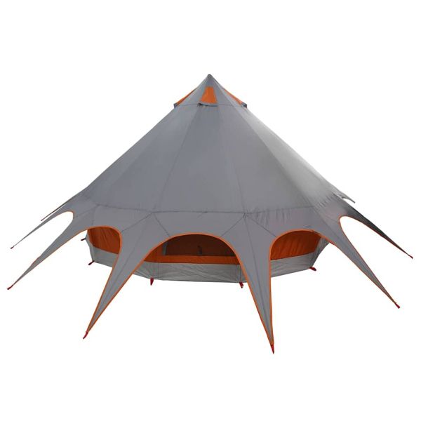 Тент тип Teepee за 5 души 5-местен Сив и оранжев