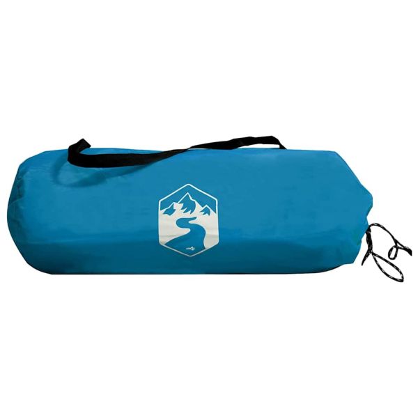 Тунелен палатка за 3 души Синьо и сиво 328 x 228 x 115 см