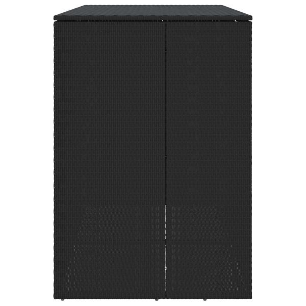 Кутия за боклук 2 бр. Черно 130 x 80 x 115 см Полиетилен