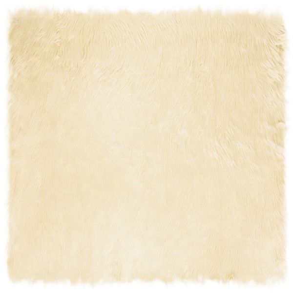 Изкуствен овчи килим Tafalla Крем 160 x 160 cm Полиестер