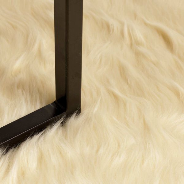Изкуствен овчи килим Tafalla Крем 160 x 160 cm Полиестер