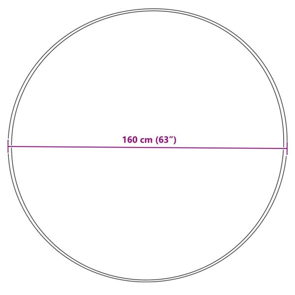 Изкуствен овчи килим Tafalla Крем Ø 160 cm Полиестер