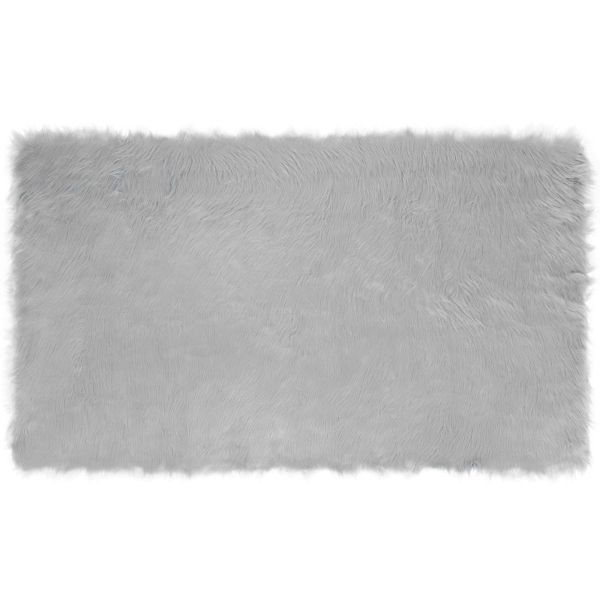 Изкуствен овчи килим Tafalla Сив 100 x 200 cm Полиестер