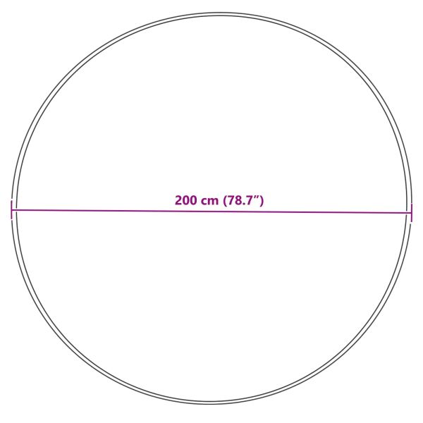 Изкуствен овчи килим Tafalla Сив Ø 200 см Полиестер