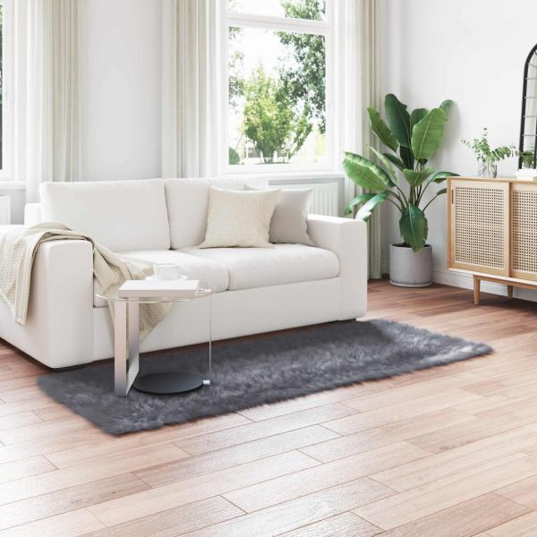 Изкуствен овчи килим Tafalla Антрацит 100 x 200 cm Полиестер