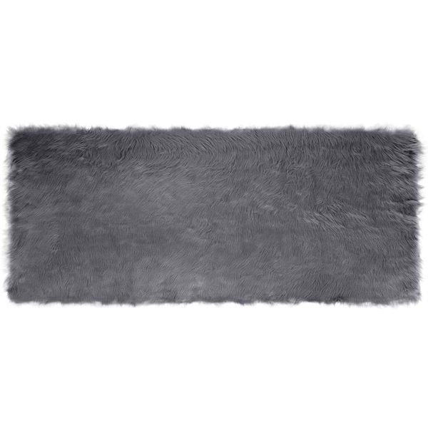 Изкуствен овчи килим Tafalla Антрацит 100 x 200 cm Полиестер