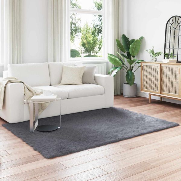 Изкуствен овчи килим Tafalla Антрацит 120 x 170 cm Полиестер