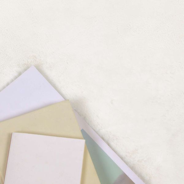 Противоплъзгащ килим от изкуствен заек Olite Крем 140 x 200 cm