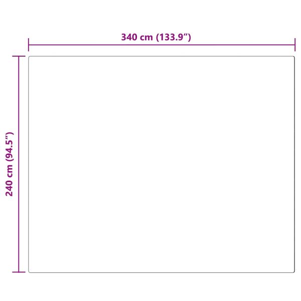 Противоплъзгащ килим от изкуствен заек Olite Крем 240 x 340 см