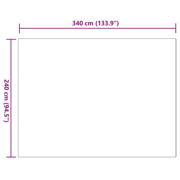Противоплъзгащ килим от изкуствен заек Olite Сив 240 x 340 см