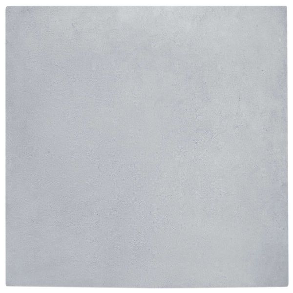 Противоплъзгащ килим от изкуствен заек Olite Сив 120 x 120 cm