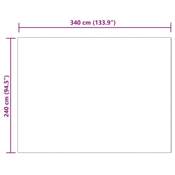 Противоплъзгащ килим от изкуствен заек Olite Черно 240 x 340 см